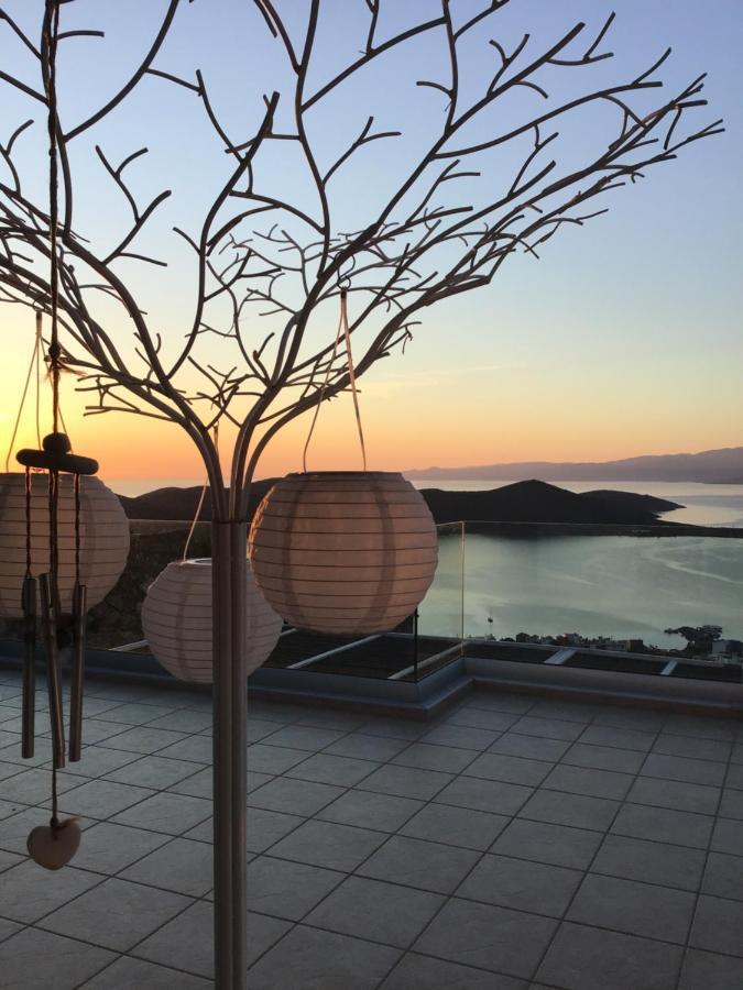 Villa Estee, Luxury Villa With Private Infinity Pool And Jacuzzi Eloúnda Exterior foto