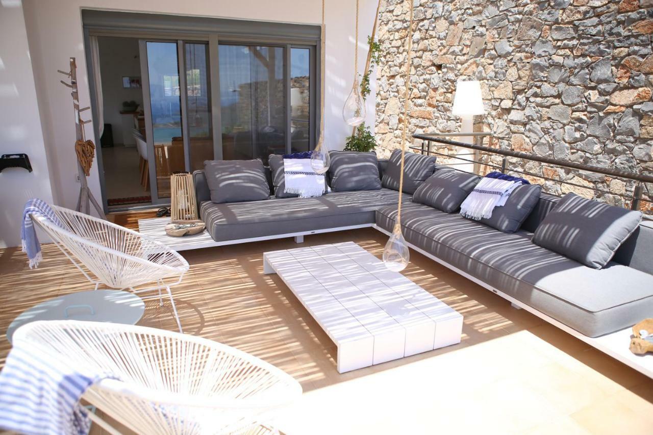 Villa Estee, Luxury Villa With Private Infinity Pool And Jacuzzi Eloúnda Exterior foto